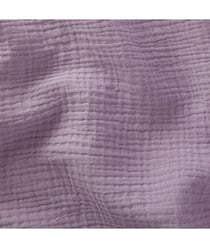 Tissu Double Gaze de coton gaufrée de 130 CM de largeur Violet (LILAS CLAIR) vendu par 50 cm