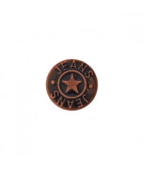 Bouton jeans métal pied étoile 18mm - Prym Cuivre Antique marron