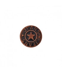 Bouton jeans métal pied étoile 18mm - Prym Cuivre Antique marron