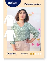 Patron Blouse - Octobre- Taille 34 à 48