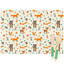 6 Sets de table Animaux de la Forêt - Recyclable