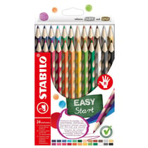 STABILO Crayon de couleur EASYcolors droitier , étui de 24
