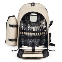 Sac à dos isotherme pique-nique Beige 4 personnes