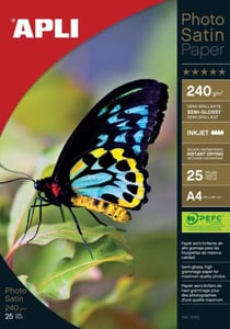 Papier Photo Satin 240Gr.25 Feuilles