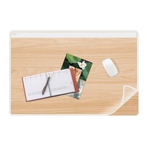 Sous-main avec rabat imprimé bois hêtre et blanc - CEP