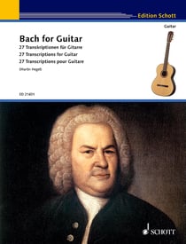 Partition musicale SCHOTT - Bach pour guitare - 27 transcriptions pour guitare