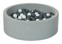Piscine à balles Aire de jeu + 300 balles blanc,gris