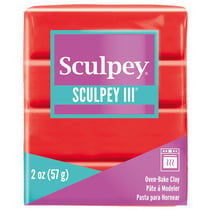 Pâte III rouge vif- 57 gr - Sculpey