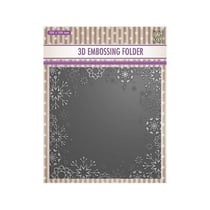 Embossing folder classeur de gaufrage 15 x 14,5 cm SNOWFLAKE FRAME 15