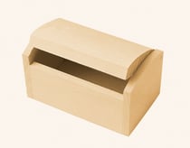 Coffret en bois miniature 7 x 4 x 3,8 cm