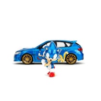 Miniature voiture - JADA - Subaru Impreza WRX STI - Bleu - Échelle 1/24 - Livrée avec figurine Sonic