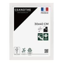 Cadre photo Wild ébène 24x30 cm avec passe-partout 13x18 cm