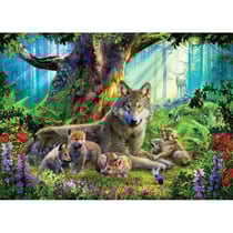Puzzle famille de loup dans la foret 1000 pieces - collection animaux de la foret - ravensburger 159871