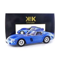 Véhicule miniature de collection - KK SCALE MODELS - Ferrari 250 GTO 1962 - Échelle 1/12 - Blue Metallic - Réf. 120122BL