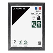 Cadre photo Perle noir 18x24 cm
