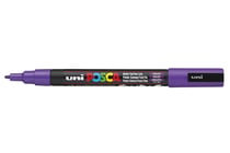 Lot de 6 marqueurs peinture permanents - Pointe conique fine 0,9 - 1,3 mm - POSCA - Violet