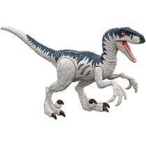 Coffret dinosaure extreme damage velociraptor - dino articule 19 cm - jurassic world - mattel