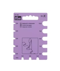 Jauge à crochets 2-10 mm - réglette de mesure - Prym