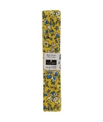 Biais en coton motif Fleurs 1,5m x 20mm - Passion Rubans Ecru