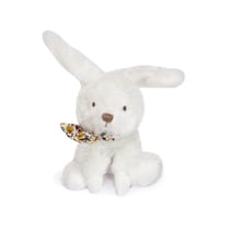 Lapin blanc avec chouchou -12 cm - Modèle aléatoire