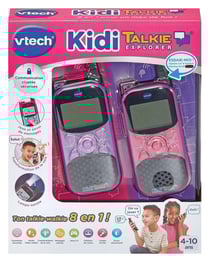 Set de 2 Talkies-Walkies VTech Kidi Explorer Rose et Violet