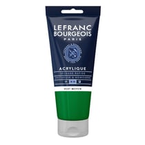 Peinture acrylique - Vert moyen - 561 - Fine - Lefranc Bourgeois - Tube 80ml