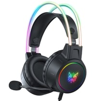 ONIKUMA X15 PRO Casque Gaming RGB Sans Fil Micro Haute Sensibilité - Noir