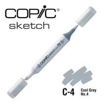 Copic - Marqueur à l'alcool Copic Sketch C4 Cool Gray No.4
