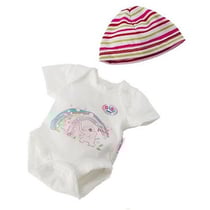Body imprime + bonnet raye poupon 43 cm baby born - zapf creation (26)