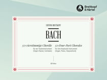 Johann sebastian bach : 371 four-part chorales bwv 253-438 (orgue, piano, clavecin)