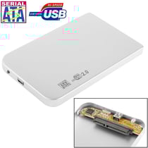 Boîtier Pour Disque Dur Externe Windows Mac Os 2.5 Pouces Sata USB 2.0 Blanc YONIS