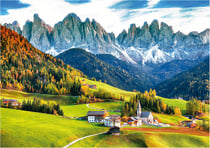 Puzzle montagne automne dans les dolomites 2000 pieces - collection paysage italie - educa - 19566