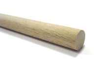 Baguette en bois Tourillon lisse 1 mètre Ø 12 mm 10 pièces