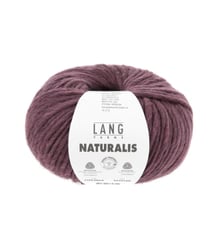 Pelote de laine Mérinos à tricoter Naturalis - Lang Yarns 64 bordeaux