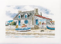 Kit Point comptés Carenage sur la Plage 30 x 35 cm