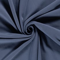 Tissu Sweat envers doudou uni Bleu indigo