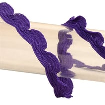 Bobine 25m galon festonné 10mm Violet