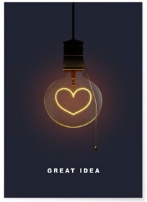 Poster Great Idea | A3 : 29,7x42cm