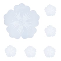 Moule en silicone 33,5 cm x 12 cm - Set sous-verres fleur (1 pc + 5 pcs)