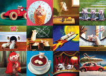 Puzzle 1000 pièces - Drôles de Souris - Eurographics