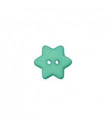 Carte de 4 boutons étoiles Vert amande 15mm - Union Knopf Vert (Amande)