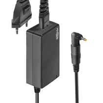 Max excell Chargeur Secteur pour PC Portable HP Acer Asus Sony Lenovo 40W avec 8 Embouts Noir