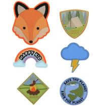 6 Ecussons thermocollants Scouts renard