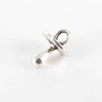 MégaCréa - Breloque en métal Tétine 13mm Argenté (10 pièces)
