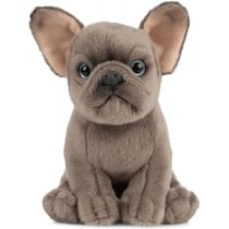 Peluche chiot bouledogue 18 cm - chien - classic animaux de la ferme - living nature