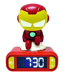 Réveil avec Veilleuse Iron Man en 3D