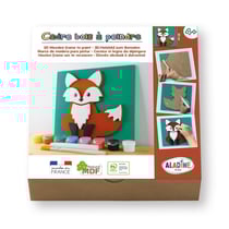 Cadre en bois à décorer - Modèle renard - Loisirs créatifs - Enfant - Aladine