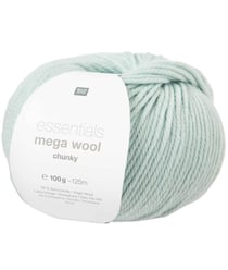 Laine à tricoter Essentials Mega Wool Chunky - Rico Design 10 Vert Menthe