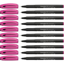 Lot de 10 feutres fineliner - SCHNEIDER - Topliner 967 - Trait fin 0,4 mm - Rose