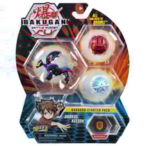Bakugan battle planet - pack de démarrage darkus kelion : 3 boules - spin master 20118473